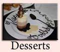 dessert menu at amavi